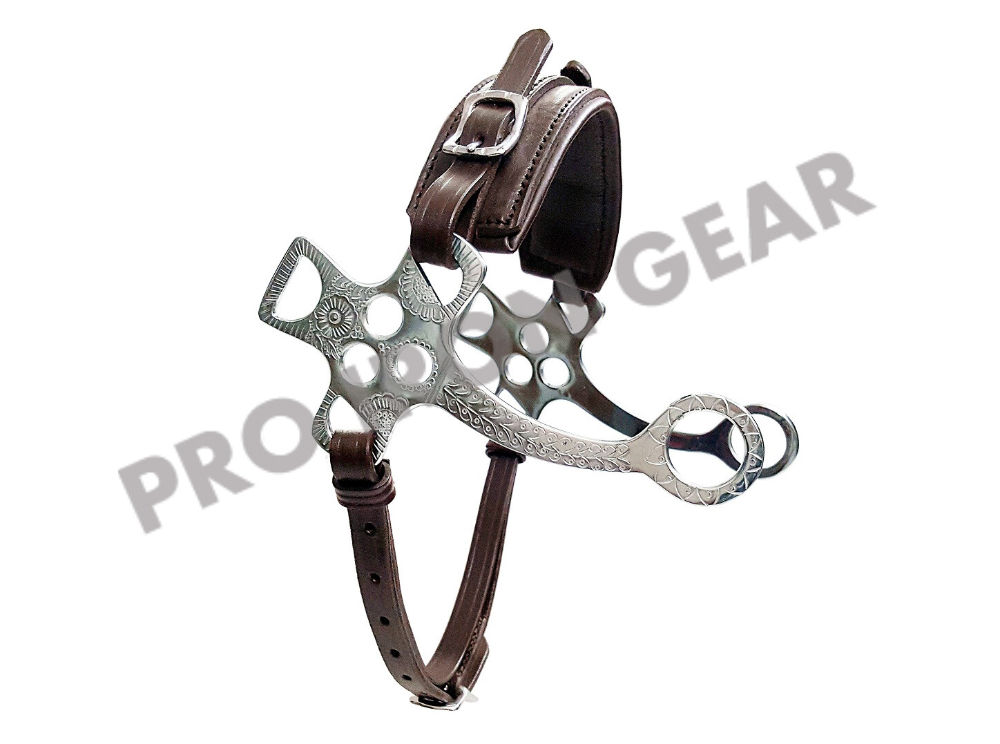 Hackamore Bitless Horse Bit English Western Adjustable Leather