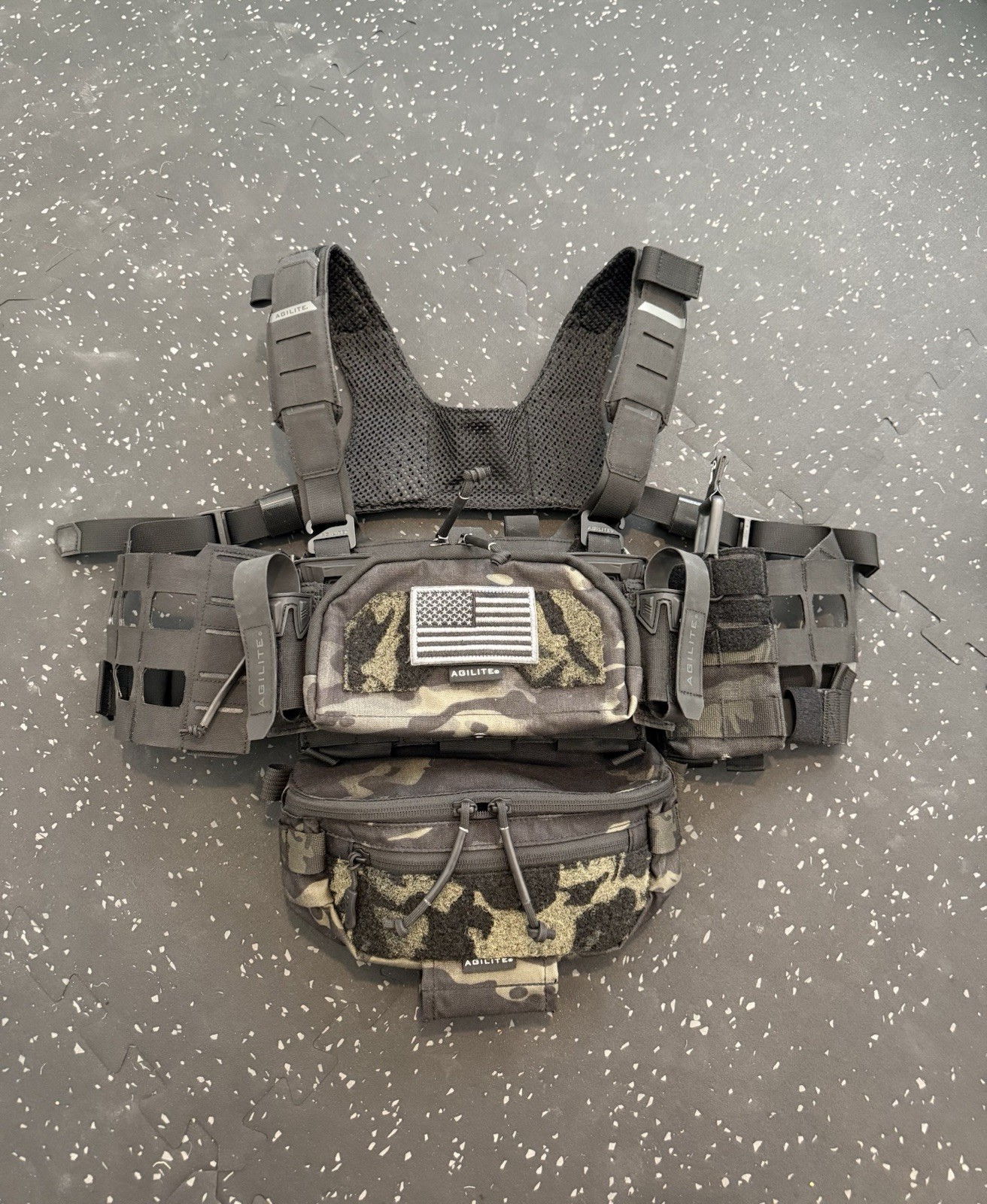 Agilite Reaper Chest Rig - Multicam Black