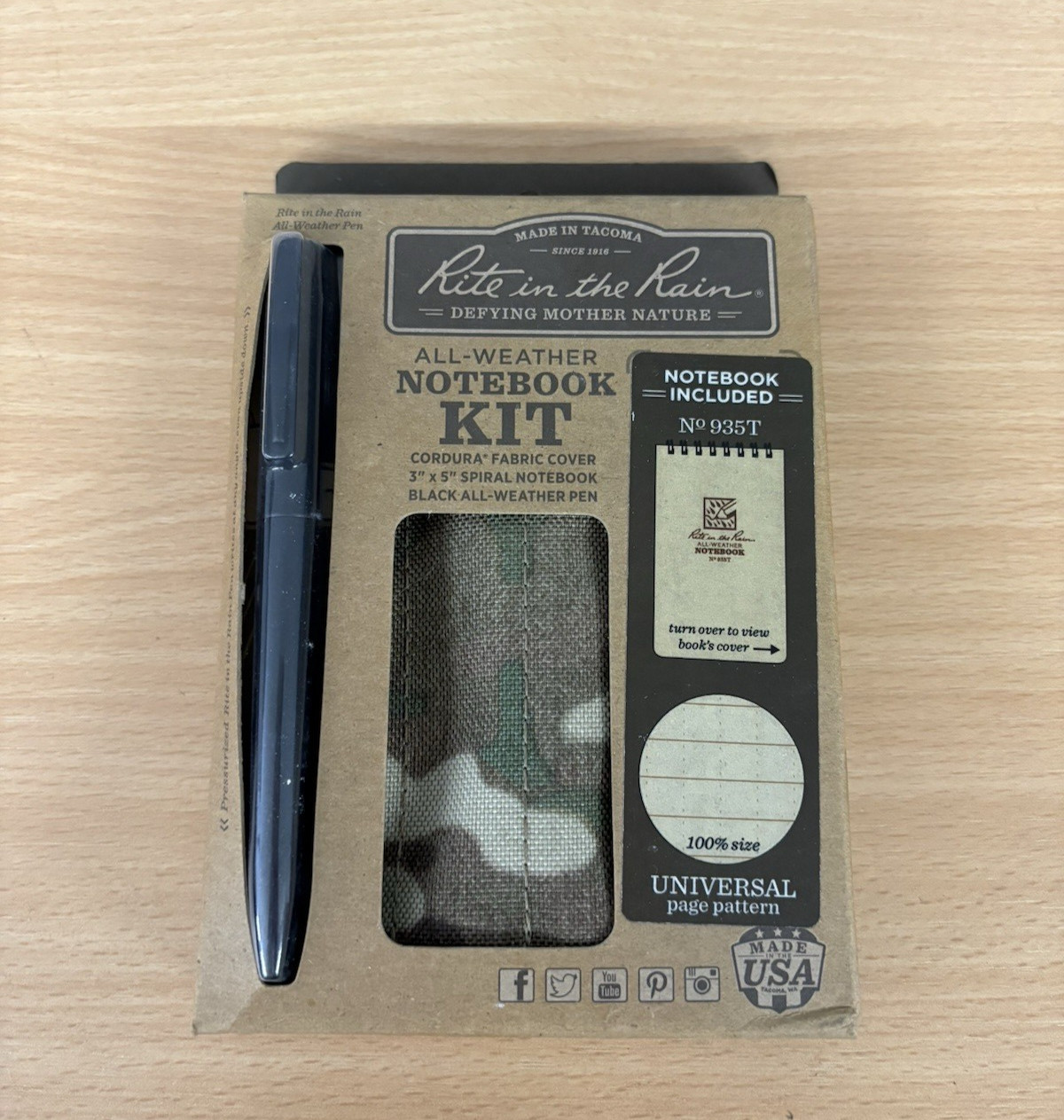 Rite In The Rain All Weather NotePad Kit Includes NotePad NotePad Cover And Pen