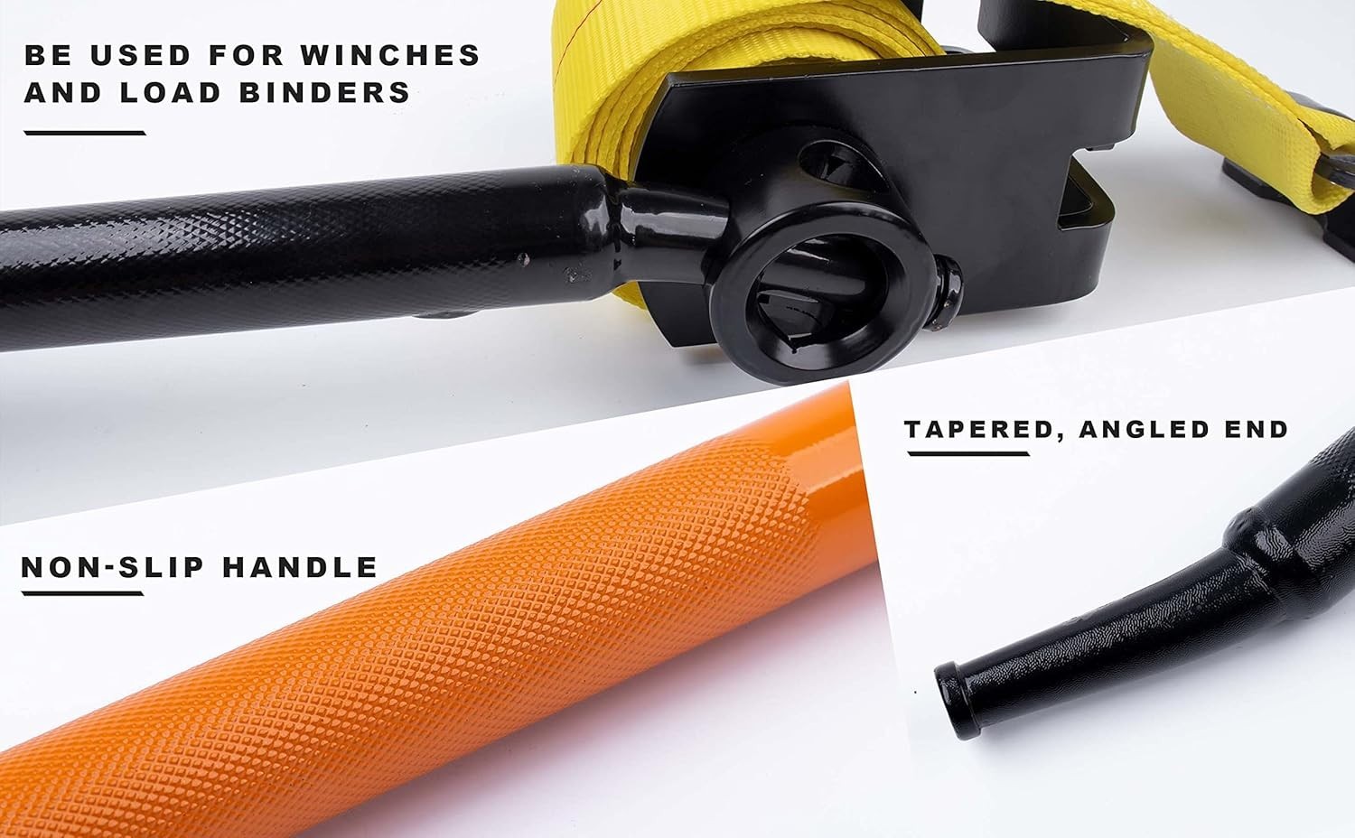 Leverage Winch Bar for Tighten Ratchet Strap Flatbeds Trailer Chain Lever Binder