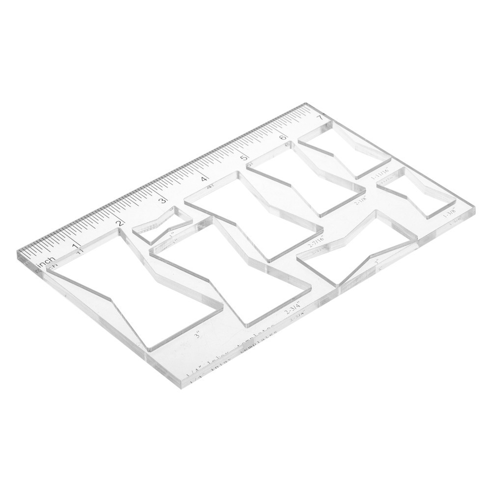 Router Template for Woodworking, 8 in 1 Bowtie Router Template Jig Kit, Clear