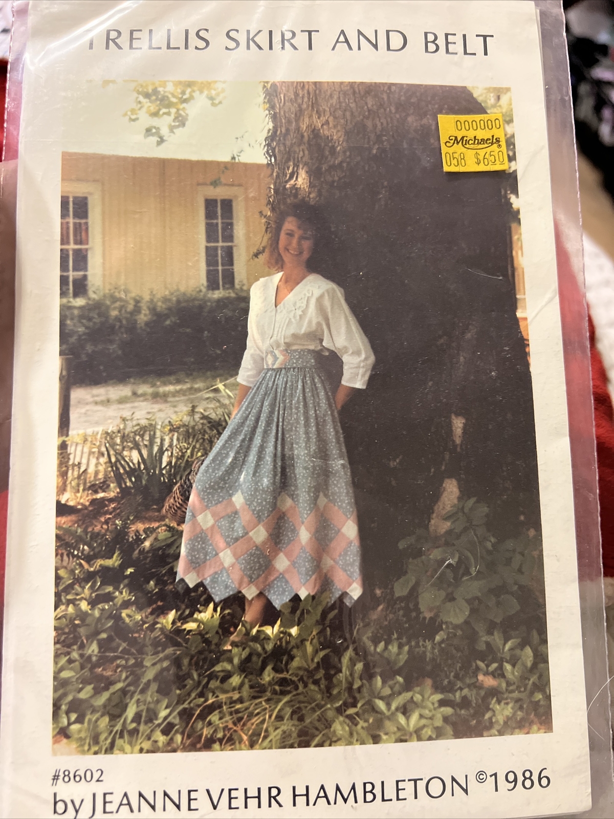 Vintage 1986 Y2K Sewing Pattern Trellis Skirt & Belt Jeanne Vehr Hambleton
