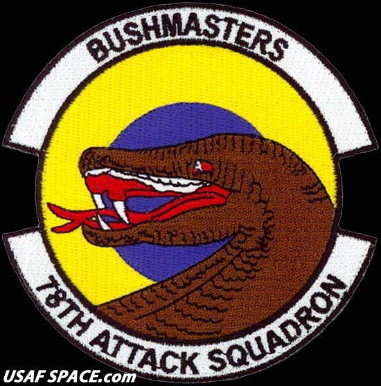 USAF 78th ATTACK SQUADRON -MQ-9 REAPER UAV- Creech AFB, NV - ORIGINAL VEL PATCH