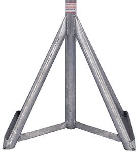 Brownell MB4GBASE Galvanized Motorboat Stand Base Only 18"-25"