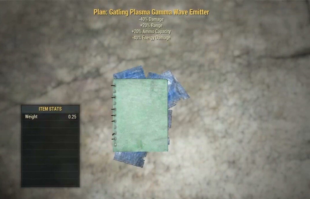 (Xbox) Gatling Plasma Gamma Wave Emitter Plan