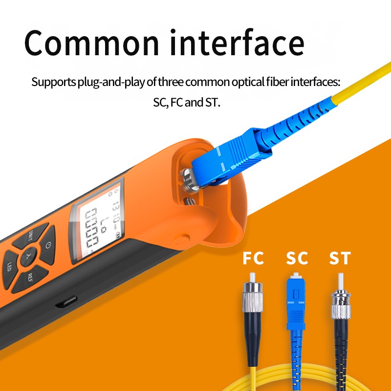 Optical Fiber Power Meter -50~+26 dbm Digital Display Optic Cable Tester Tool