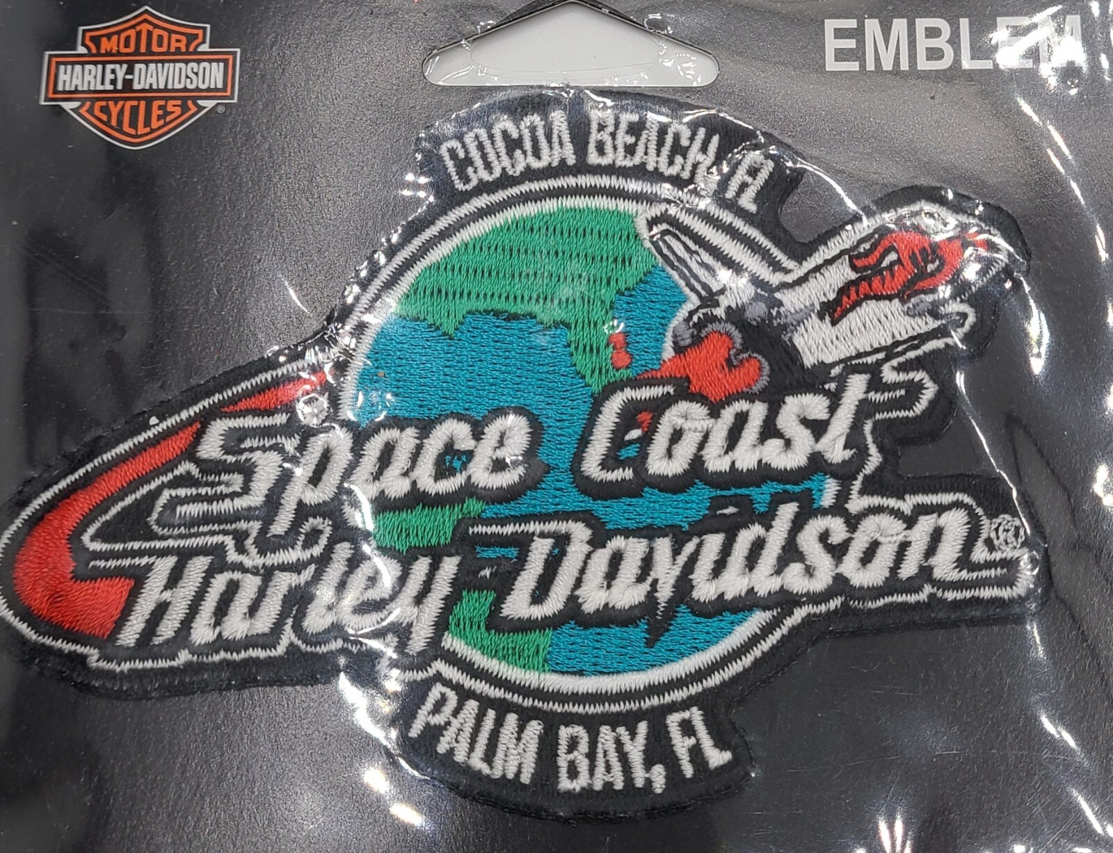 NIP Harley Davidson Space Coast Riding Patch Motorcycle Palm Bay Cocoa Beach FL