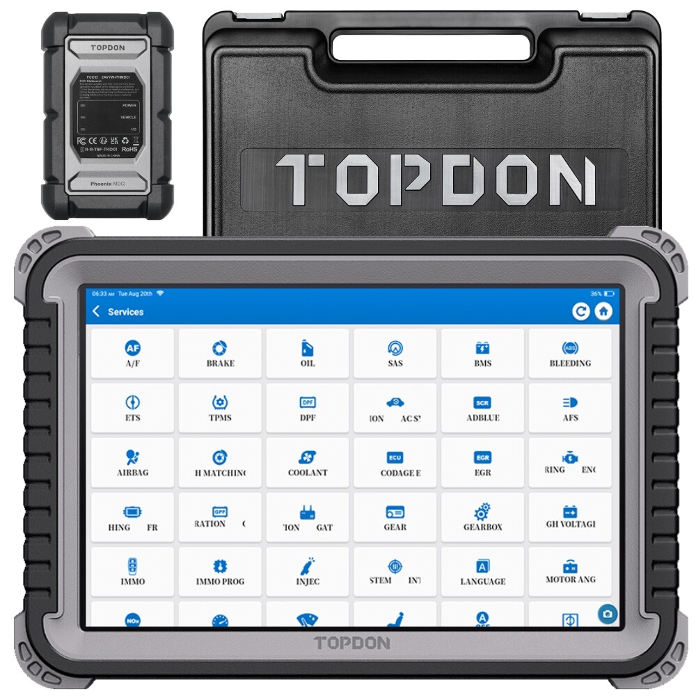 2026 TOPDON Phoenix Plus 2 Bidirectional Car OBD2 Diagnostic Scanner E-CU Coding