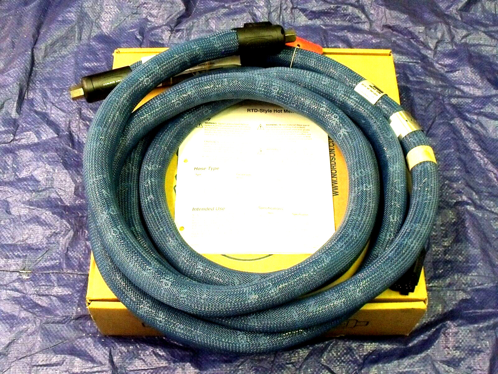 NIB Nordson 274796D RTD Style Blue Series Hot Melt Hose:  16', 240VAC, 504W