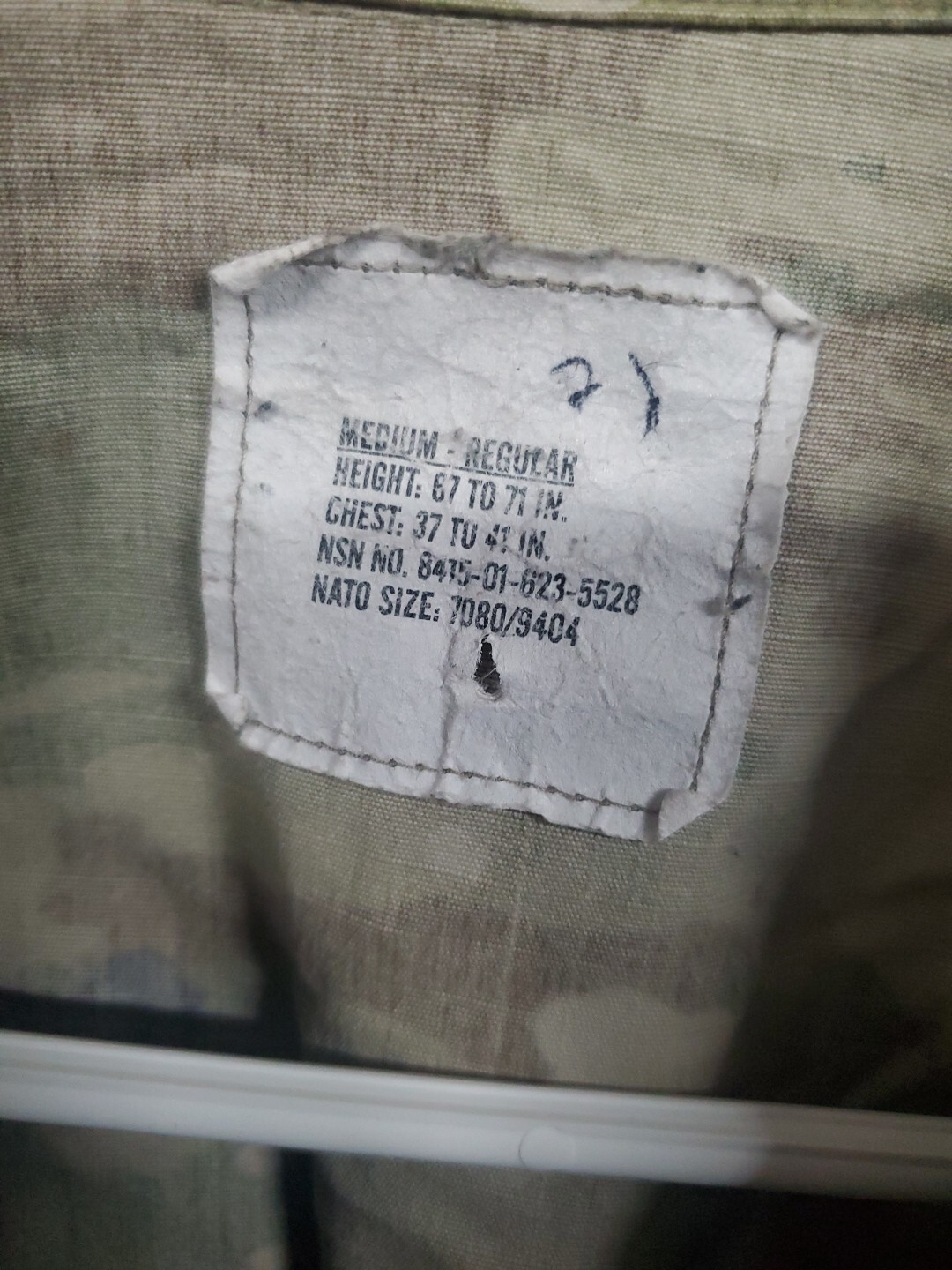 USGI Scorpion W2 OCP Combat Uniform top jacket medium Regular 50/50 Z