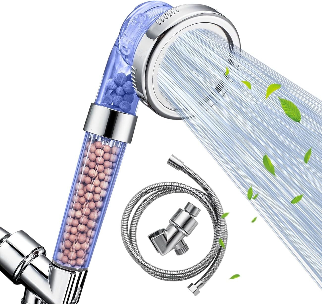 Filtered Shower Head with Handheld,3 Spray Modes High Pressure Water Saving Soft