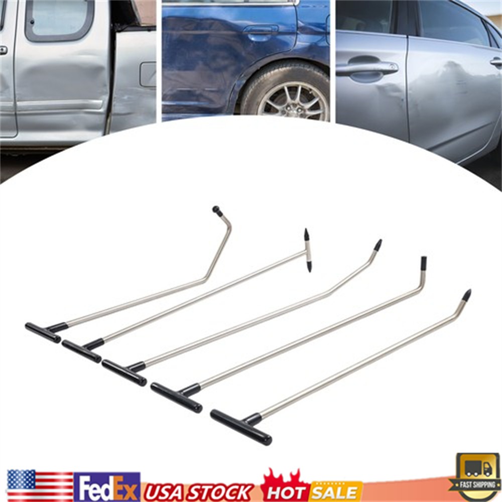 Auto Body PDR Tools Push Rods Kit Paintless Dent Repair Hail Removal Tool Set
