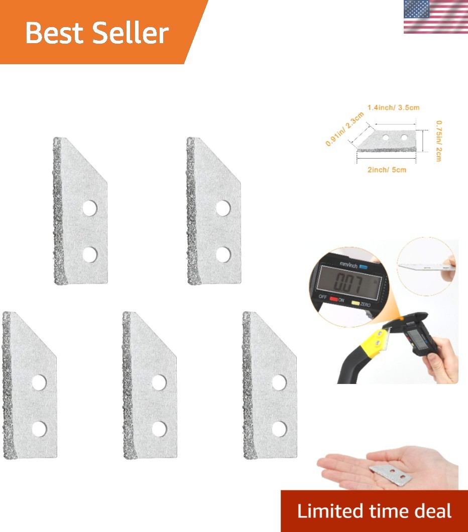 High-Quality 5-Pack Diamond Blades for Grout Saw - Easy Replacement & Versatile