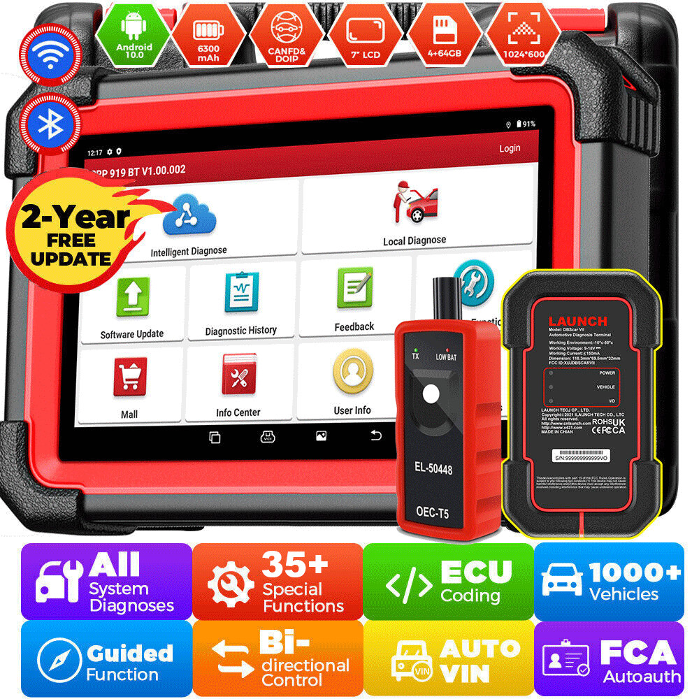 LAUNCH CRP919E BT Auto Bidirectional Full System Diagnostic Scanner ECU Coding