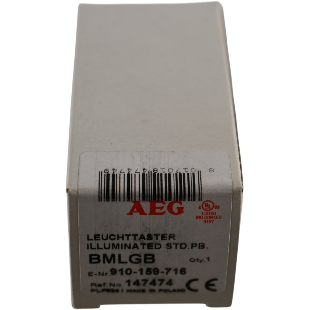 NEW AEG BMLGB 910-159-716 Illuminated Pushbutton Switch Blue