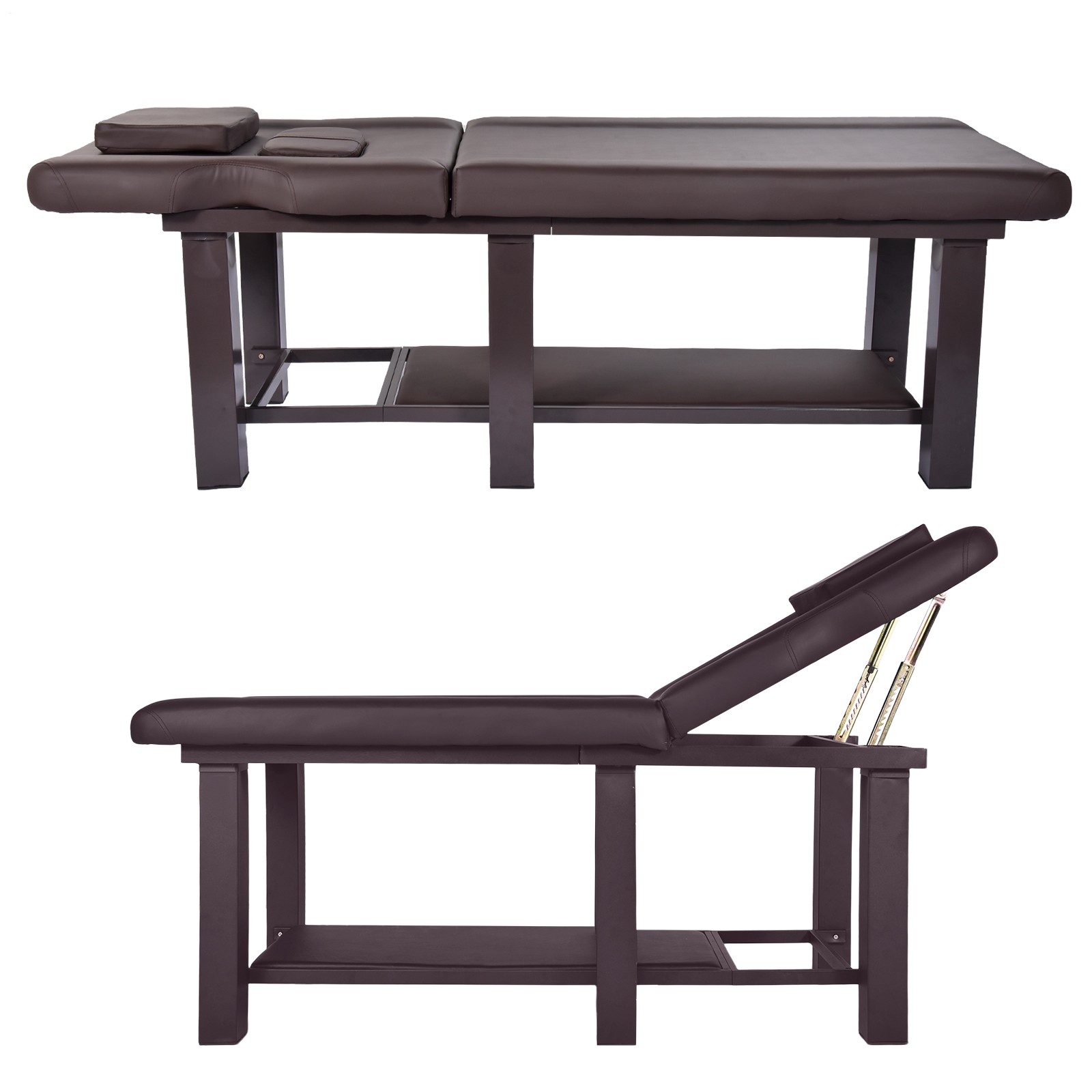 Professional Stationary Massage Table with Headrest