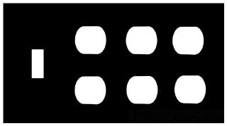 Mulberry 98584 Brown 4-Gang Painted Metal Toggle Duplex Outlet Wallplate Cover