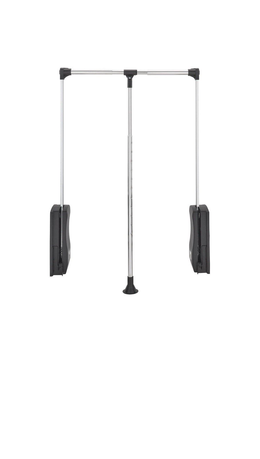 Rev-A-Shelf 21.5" - 26" Adjustable Pulldown Closet Rod, Chrome, CPDR-1826