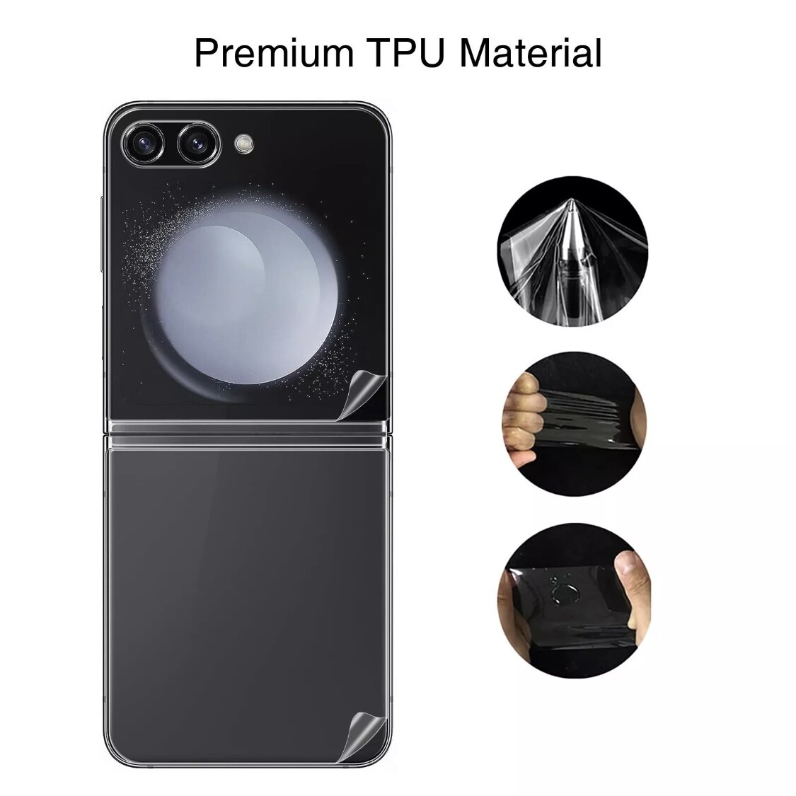 For Samsung Galaxy Z Flip 6/5/4/3/1 Hydrogel Front+Inside+Hinge Screen Protector
