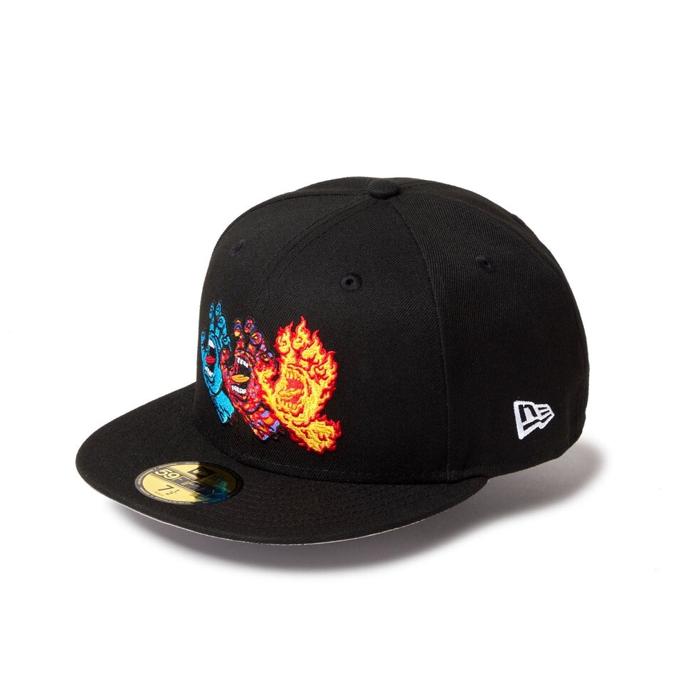 NEW ERA 59FIFTY SANTA CRUZ 3 Screaming Hands Black 14384271