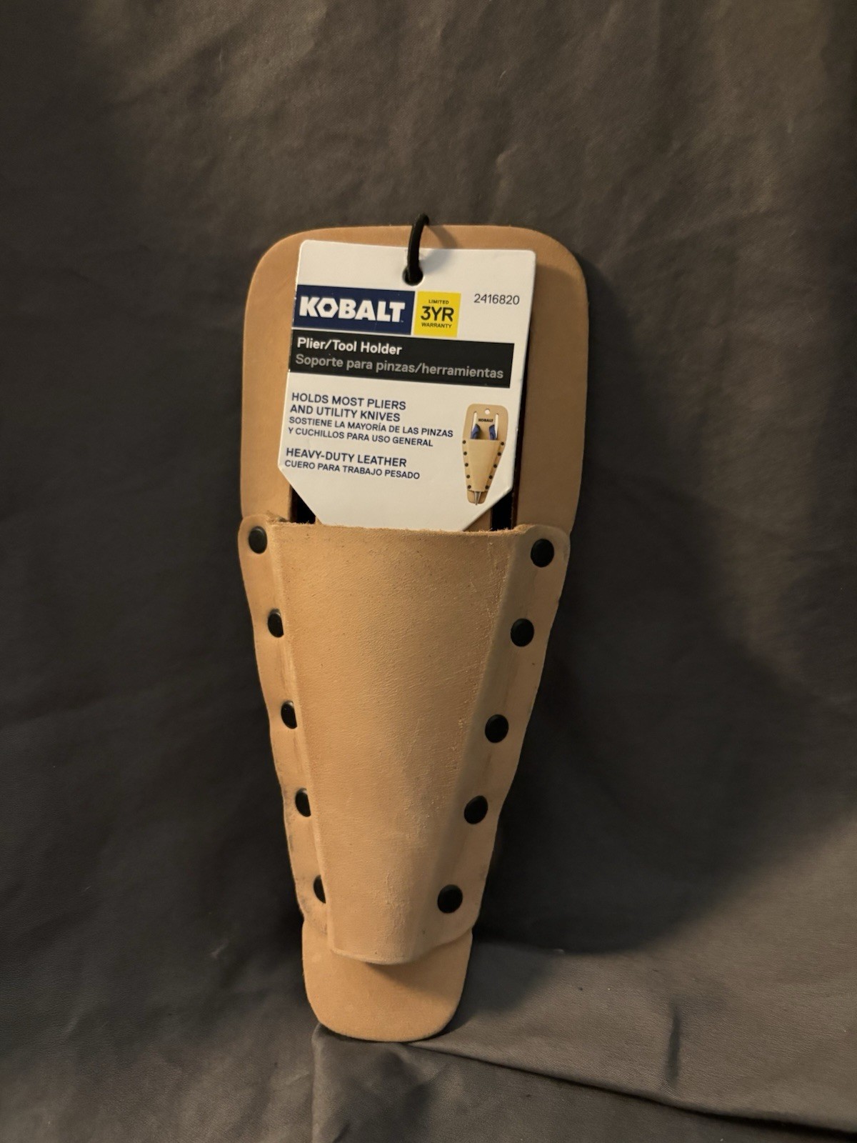 NWT KOBALT 2416820 PLIER/TOOL HOLDER - HEAVY DUTY LEATHER SKU TR56