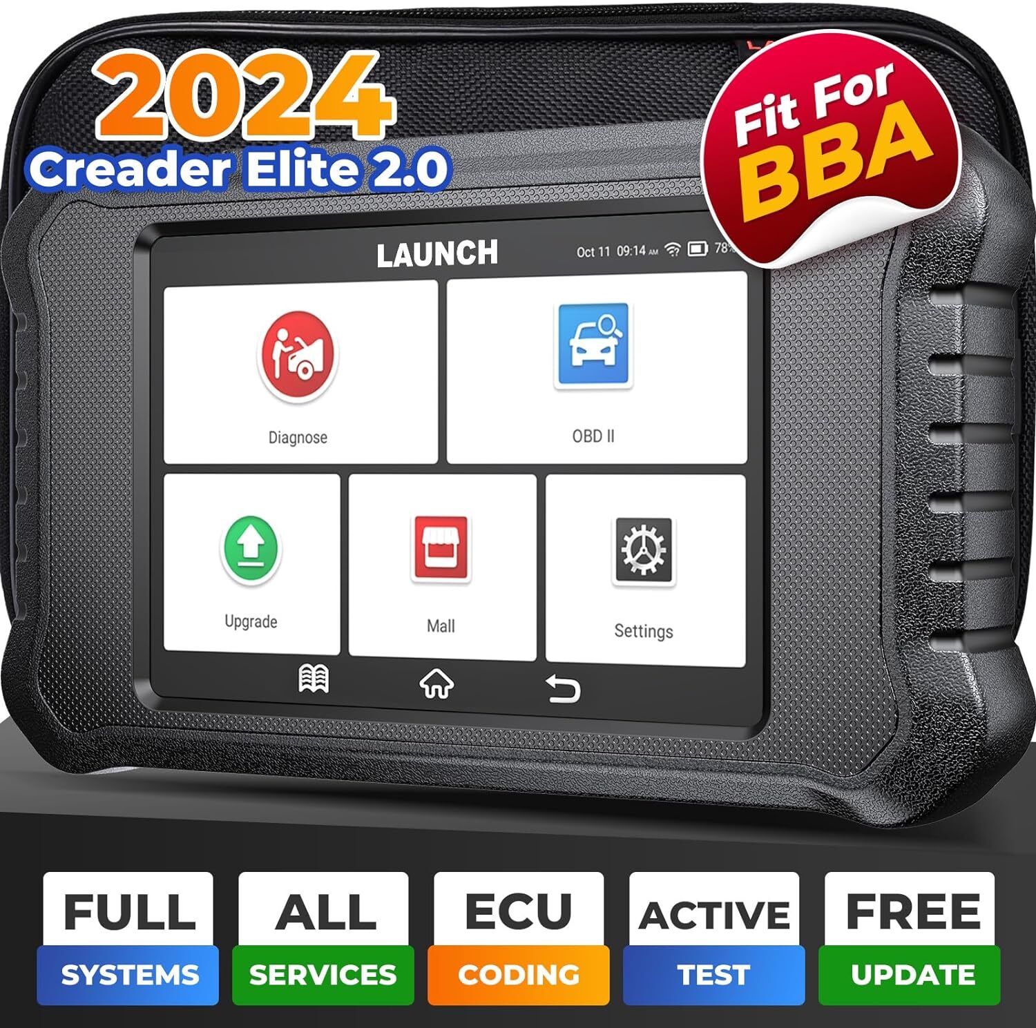 LAUNCH X431 Creader elite 2.0 ALLSystem Bidirectional Scaner for Benz/BMW/Audi