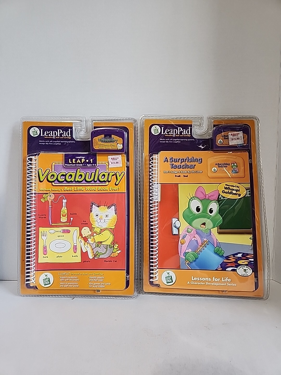 Leap Frog Leap Pad Richard Scarrys Vocabulary & A Surprising Teacher NEW In Pack