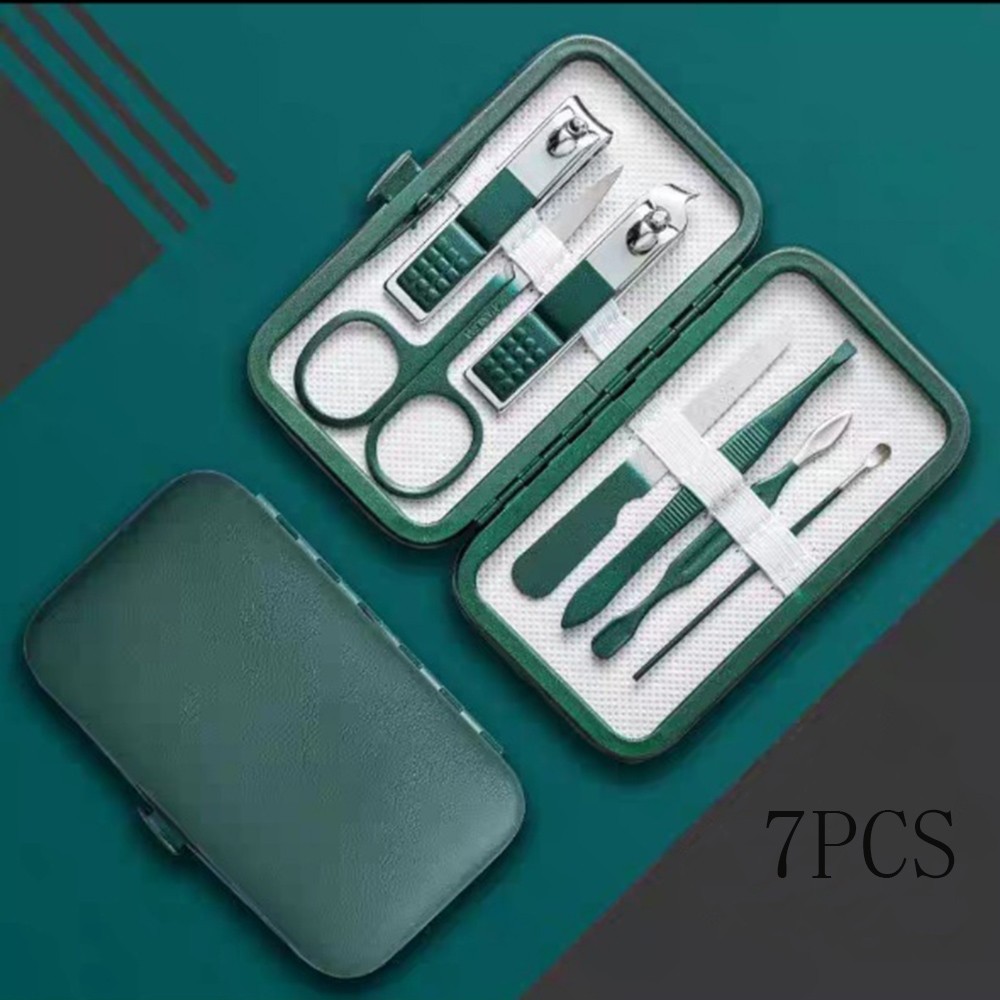 Manicure Pedicure Nail Care 7-18 PCS Professional Gift Set w/ Case Travel Kit US