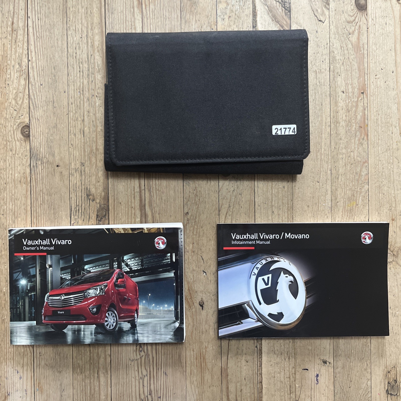 14-19 VAUXHALL VIVARO OWNERS HANDBOOK MANUAL PACK & WALLET 2016 Ref21174