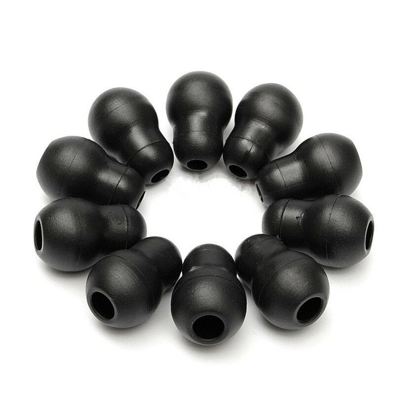 10Pcs Silicone Black Soft Eartips Earplug Earpieces For Littmann Stethoscope A