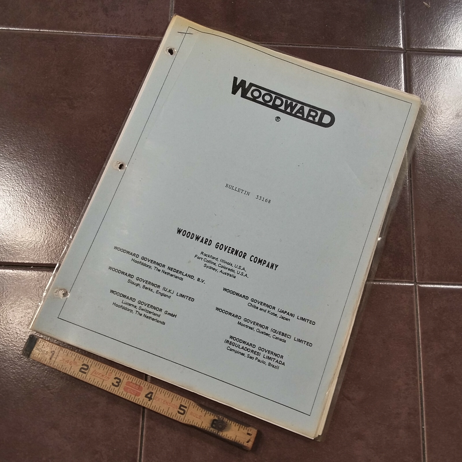 Woodward Type II Turbo-prop Synchrophaser Kit Fixed Phaser Install Ops Manual