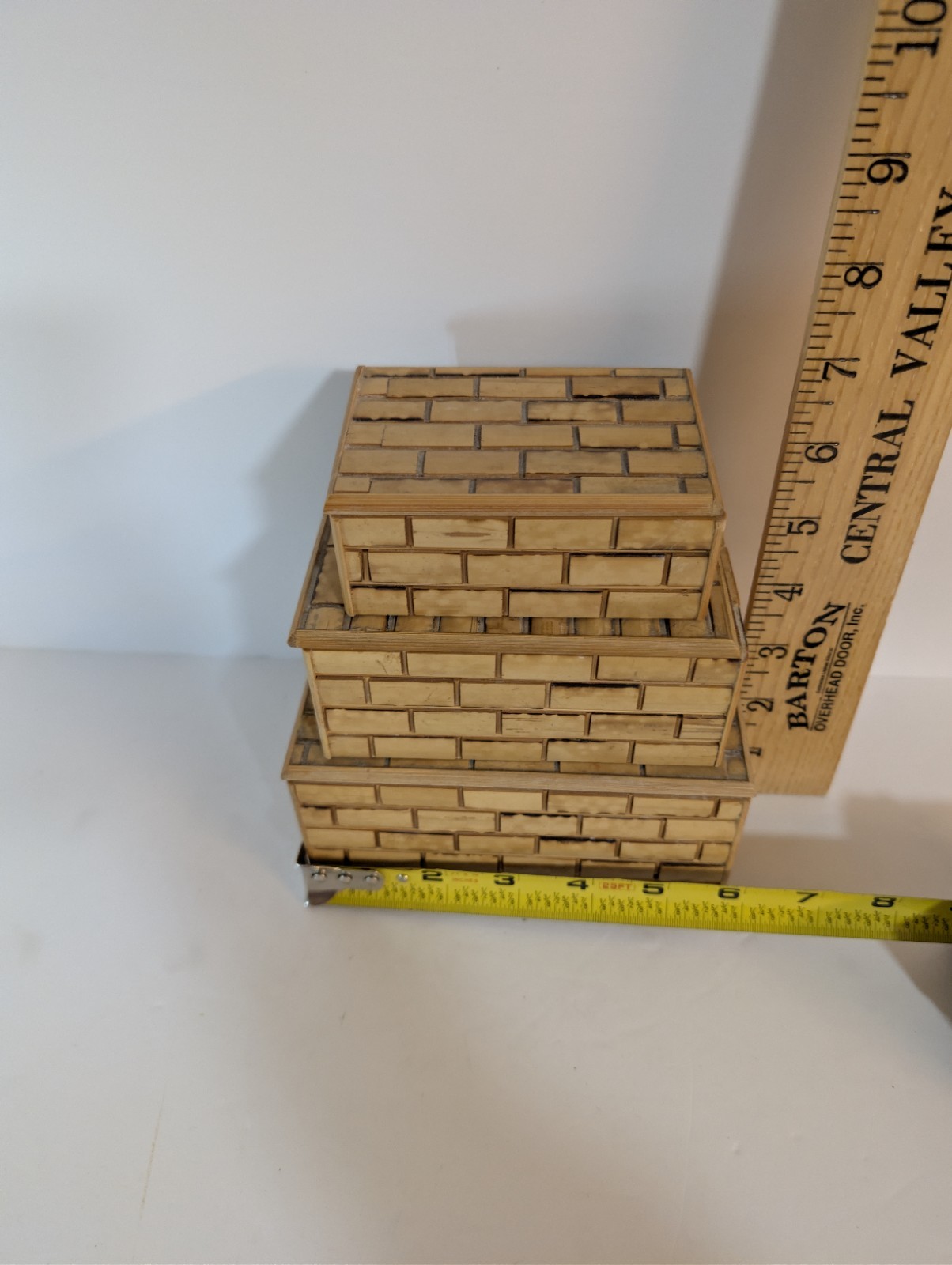 Vintage Bamboo Nesting Boxes