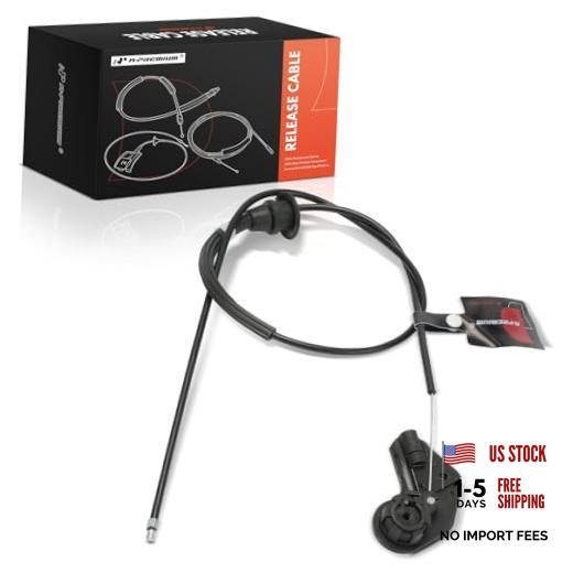 Hood Latch Release Cable with Handle Compatible with BMW E53 Series 39.3 inch
