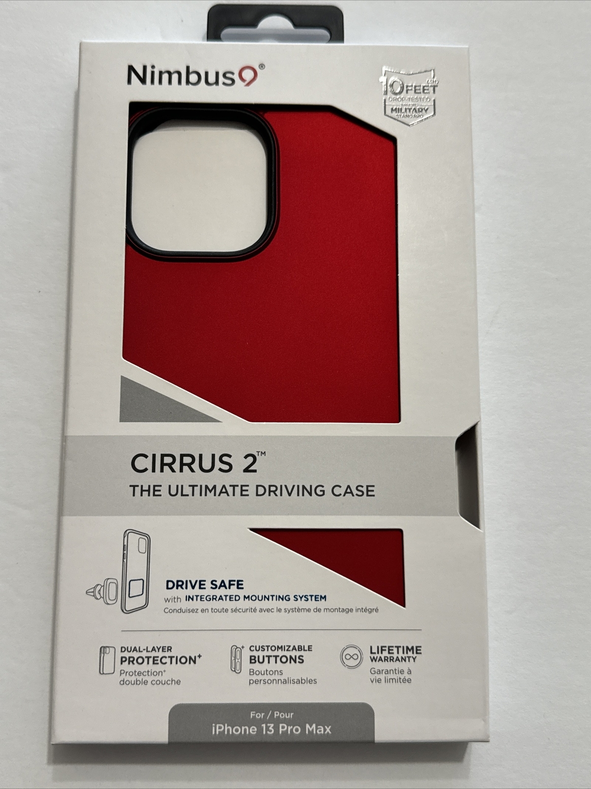 Nimbus9 - Cirrus 2 Case for Apple iPhone 13  Pro Max - Crimson Red