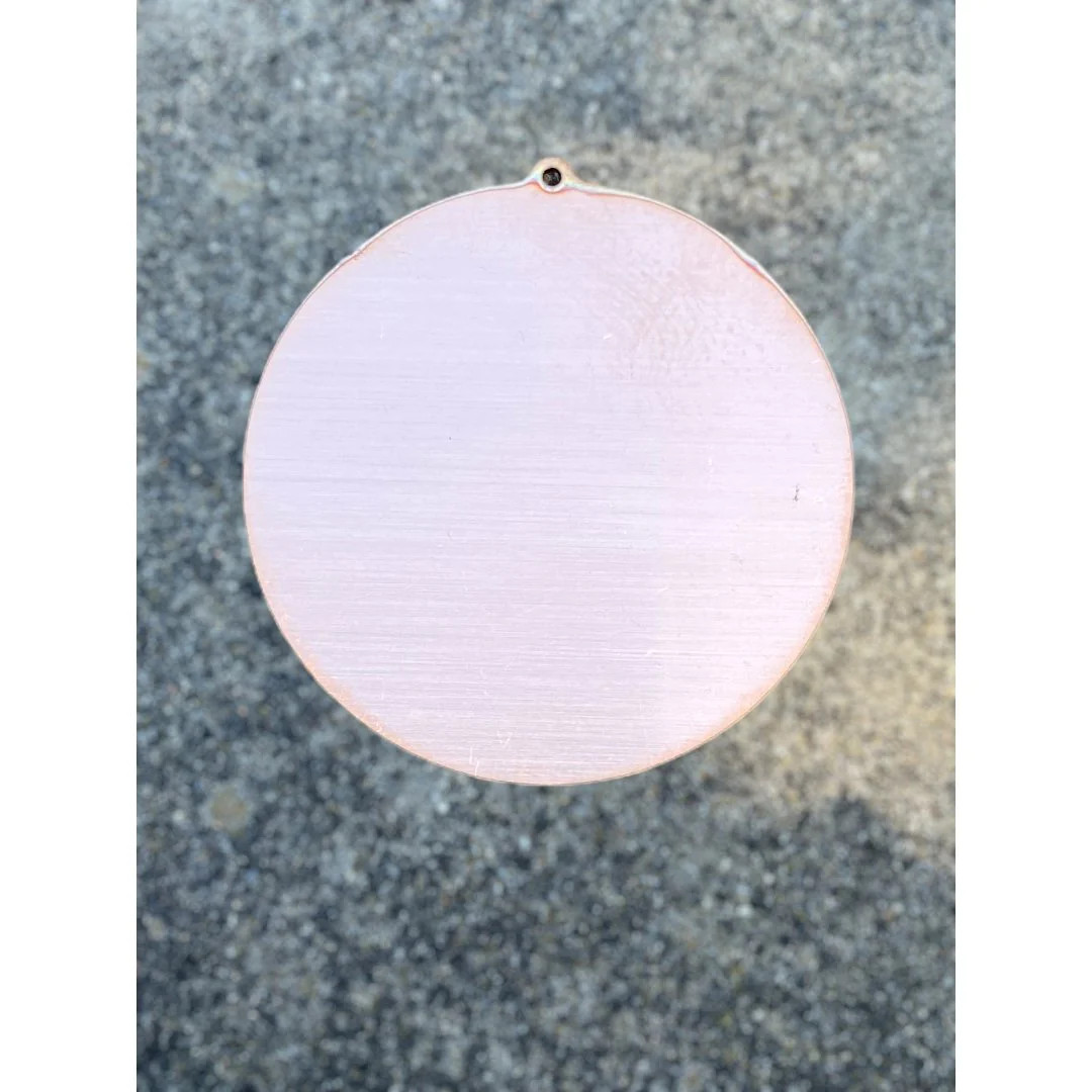 Copper Circle Stamping Blanks With Exterior Hole, 1.5" (10 Pack)