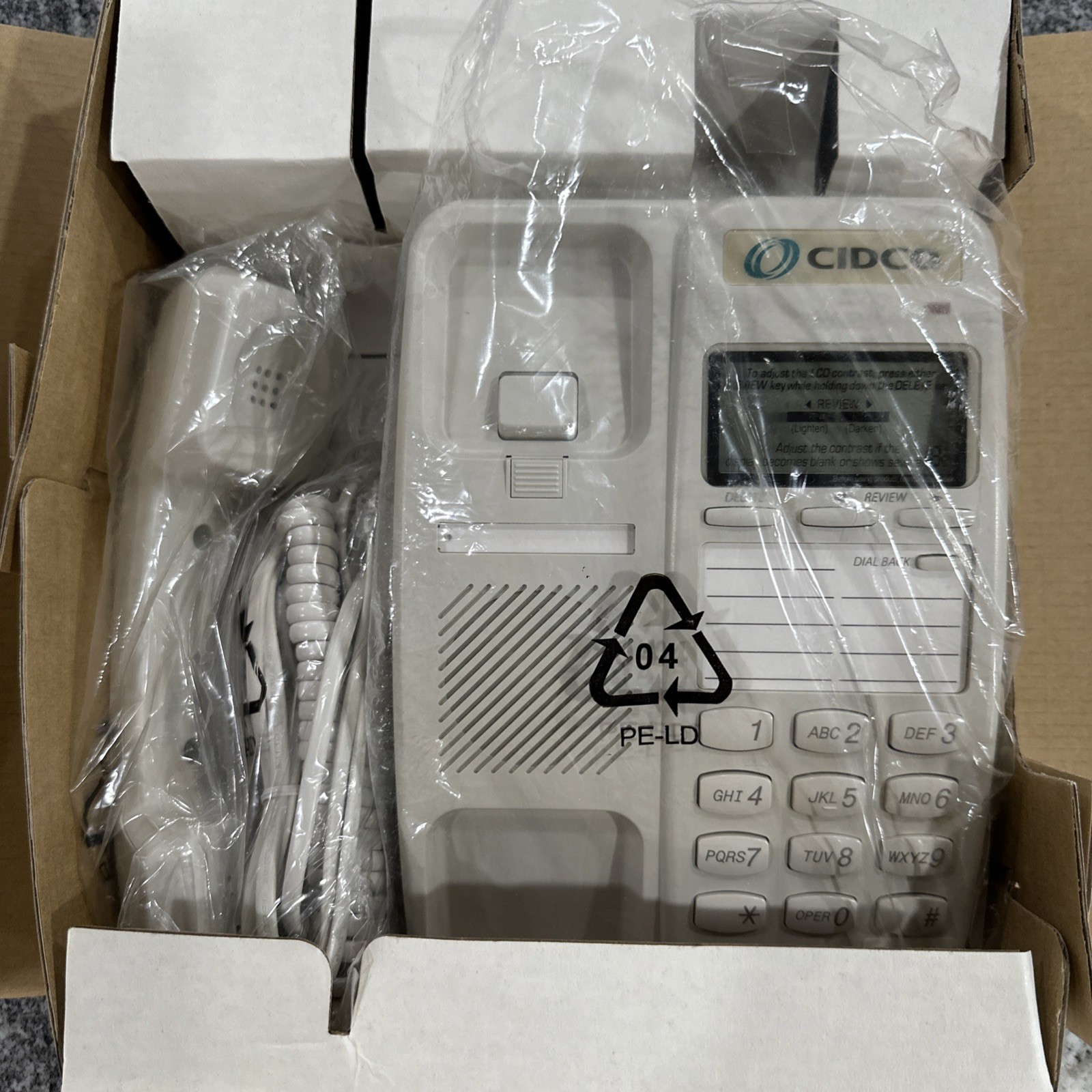 1997 Cidco Screen Landline Telephone Model CT-01 Open Box