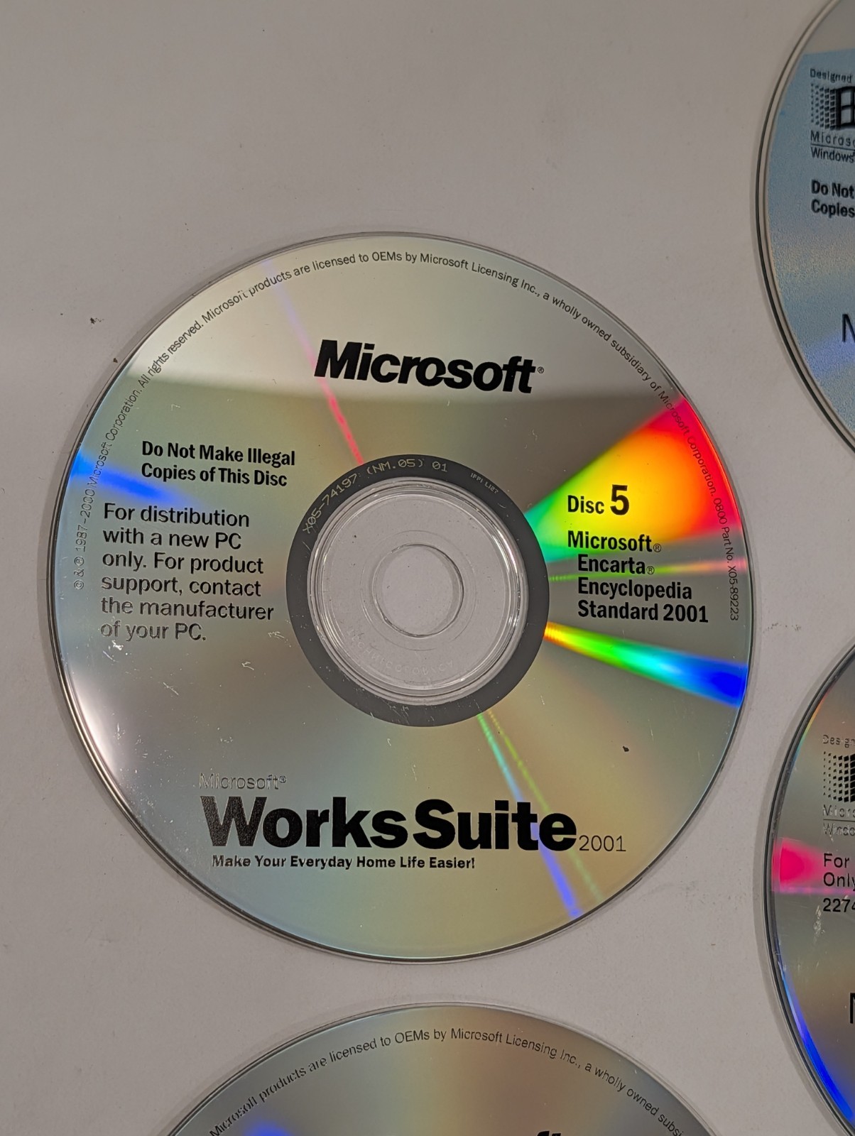 11 Loose Microsoft Windows Software PC CD-ROM Lot | Discs Only