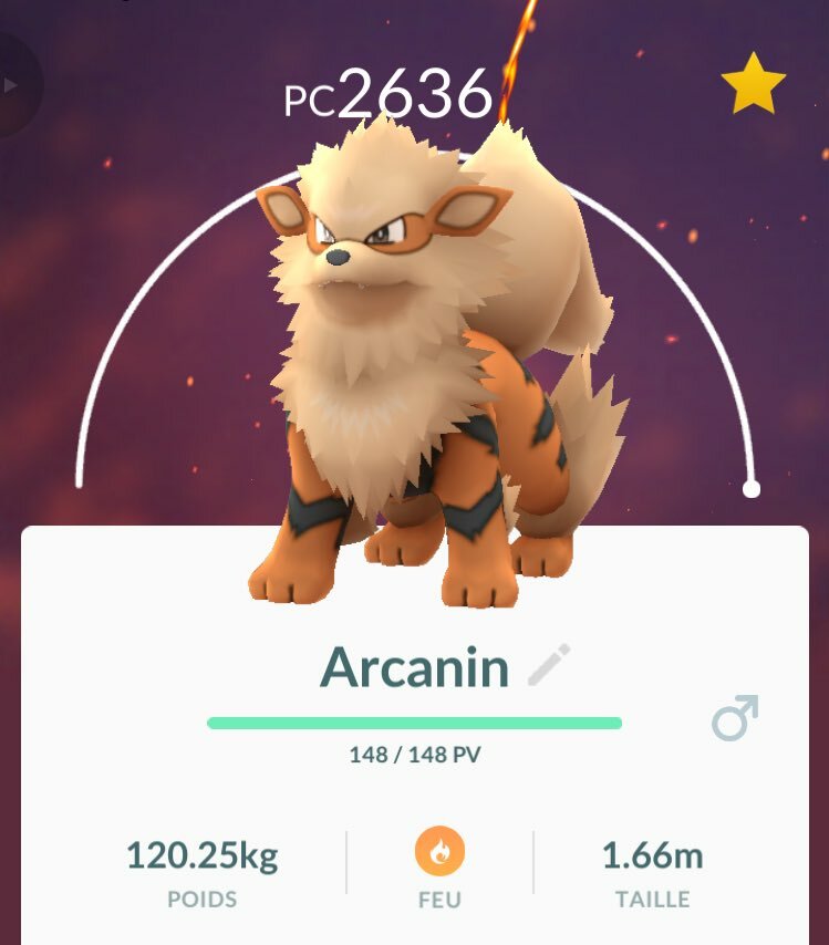 🔥AMAZING REGULAR ARCANINE 2600/2800CP🔥 - PKMN GO!!! - INSTANT TRADE 20k!