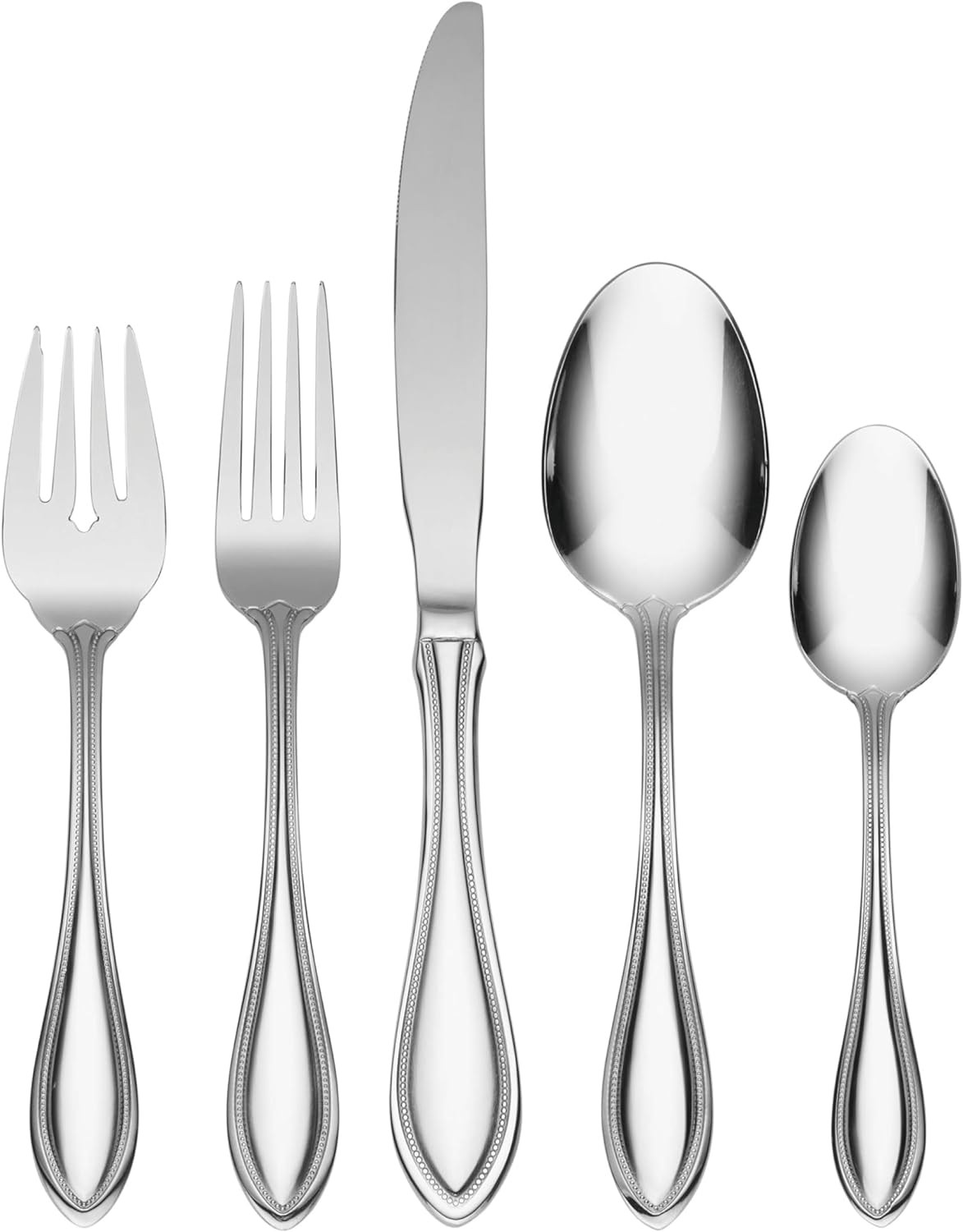 Oneida 45 Pc Silverware Set for 8 Stainless Steel Flatware