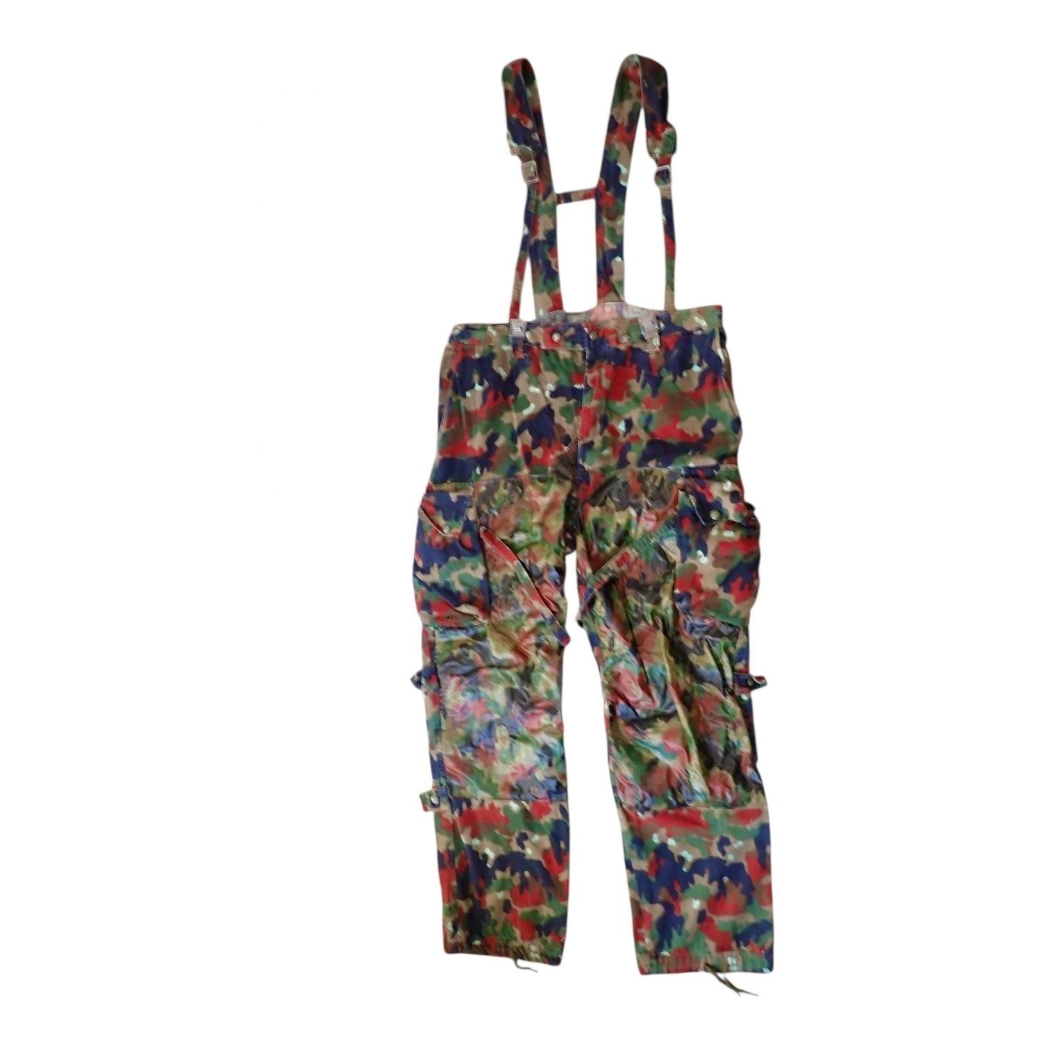 Swiss Military M70 Alpenflage Pizza Camo Cargo Field Pants Suspenders 38  88 54
