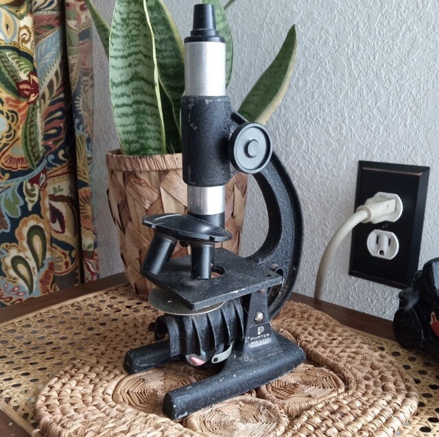 Porter 1950s Childrens Microscope Made in USA