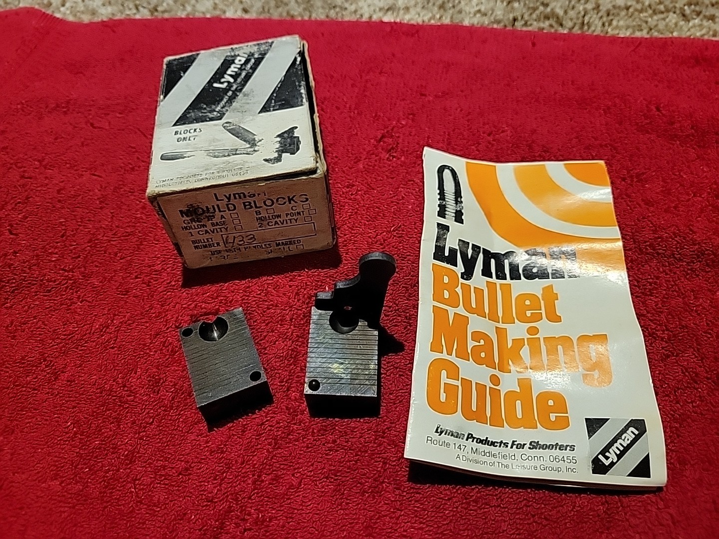 Vintage Lyman Ideal Bullet Mould Blocks Mold 433 75 Round Ball Reloading Ammo