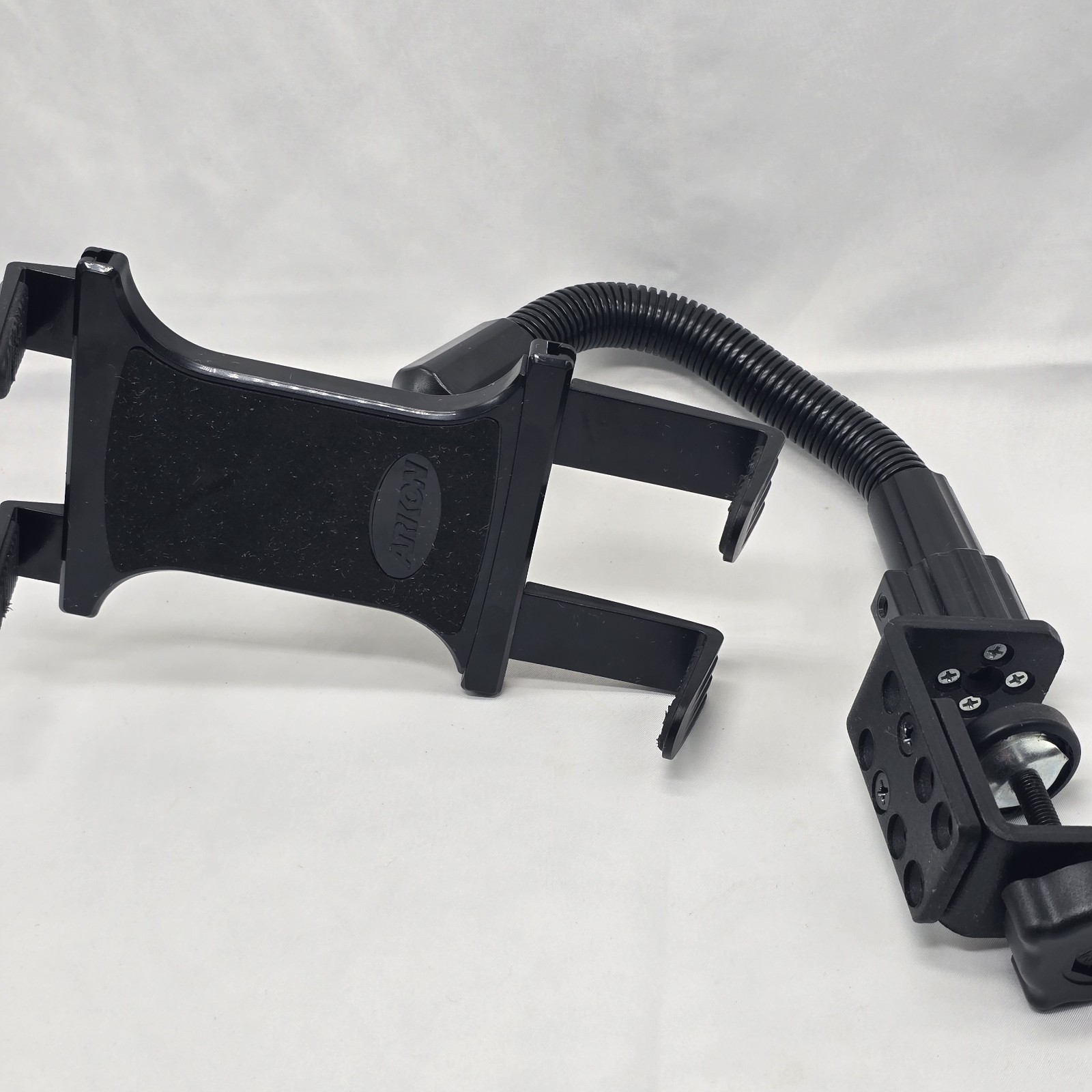 Arkon Heavy Duty Tablet Holder 7.1"-18.4" Clamp Mount Bendable 12" Arm Black