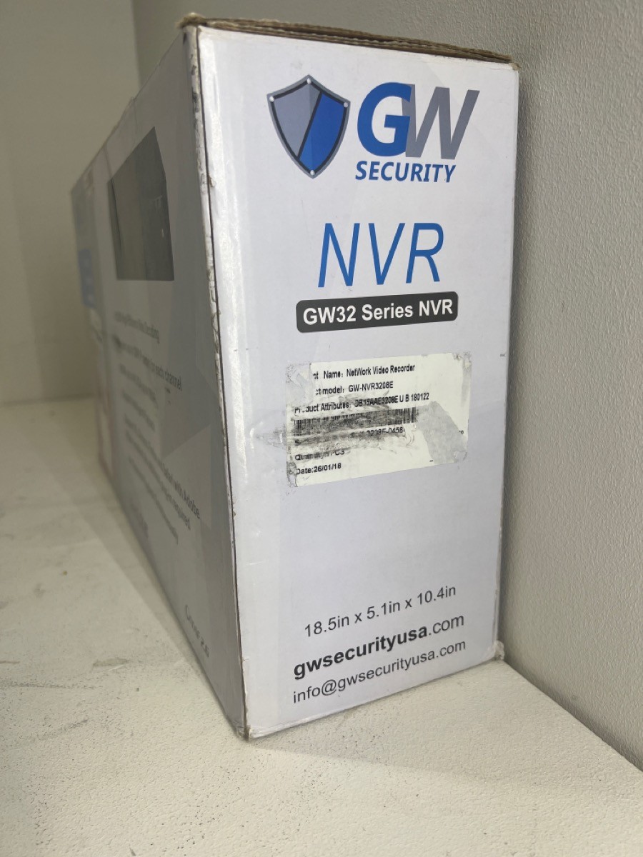 GW SECURITY GW-NVR3208E security system dvr open box (R7A004233)