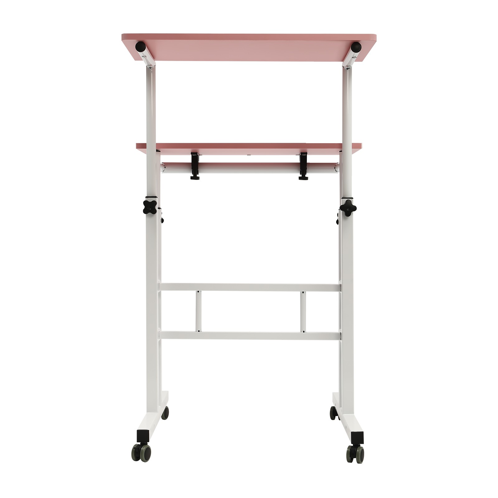 Height Adjustable Rolling Desk Laptop Table Home Office Working Drawing Desk