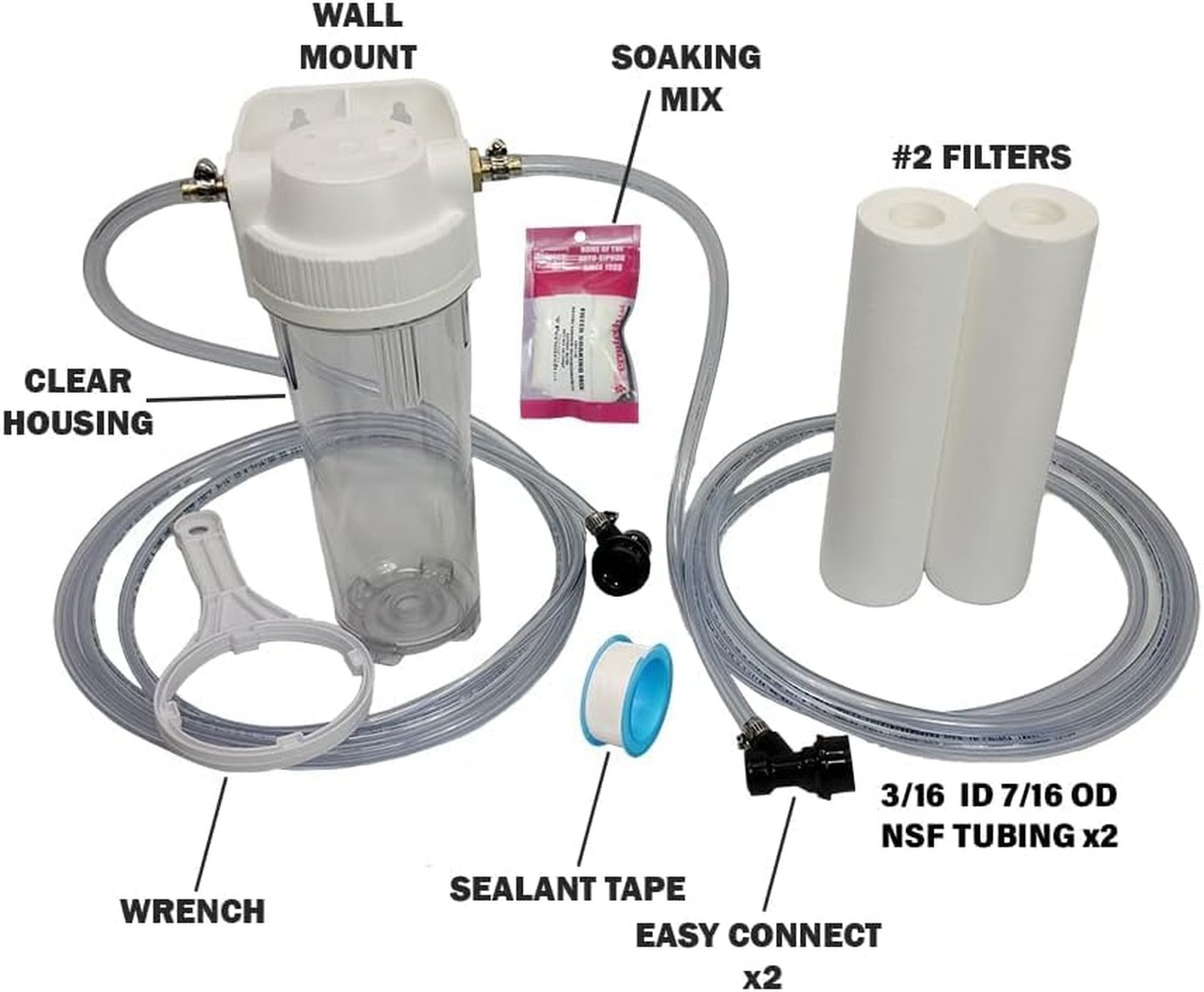 Fermtech Beer Filter Kit - 10" Canister Filter