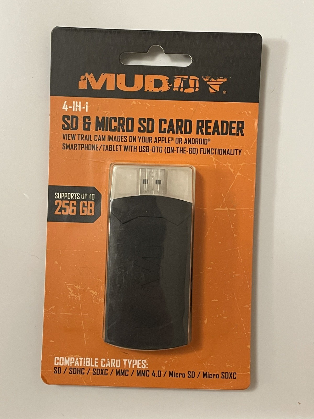 MUDDY 4-IN-1 SD CARD READER factory sealed