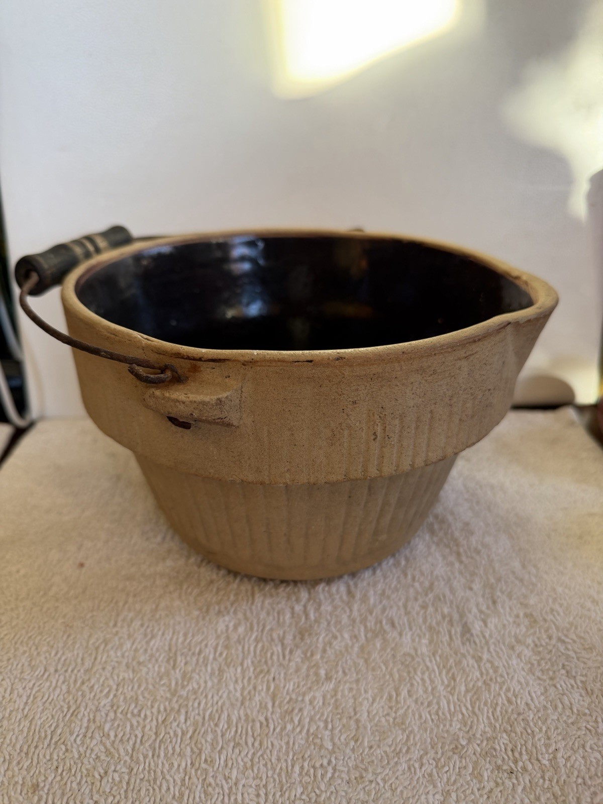 Antique Monarch Melting Crucible W Handle 1894 Foundry