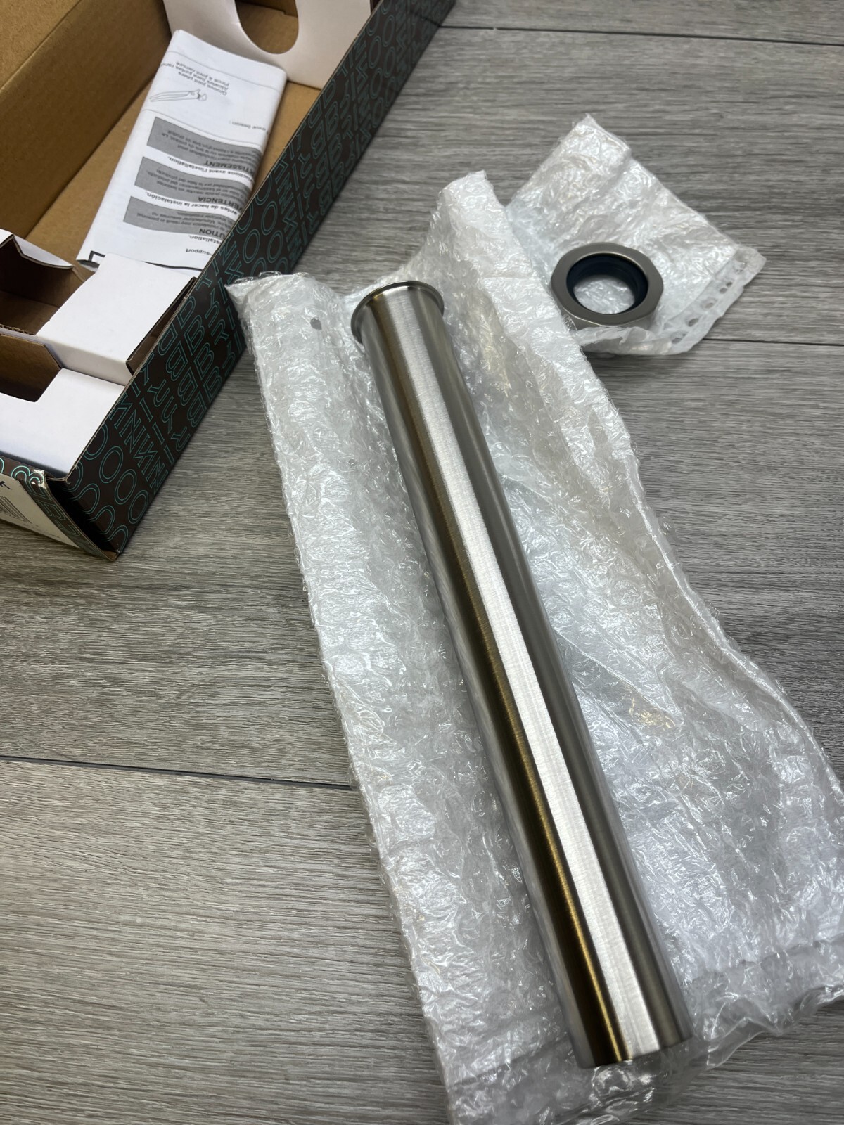 Brizo RP101908NK P-Trap Extension, Luxe Nickel