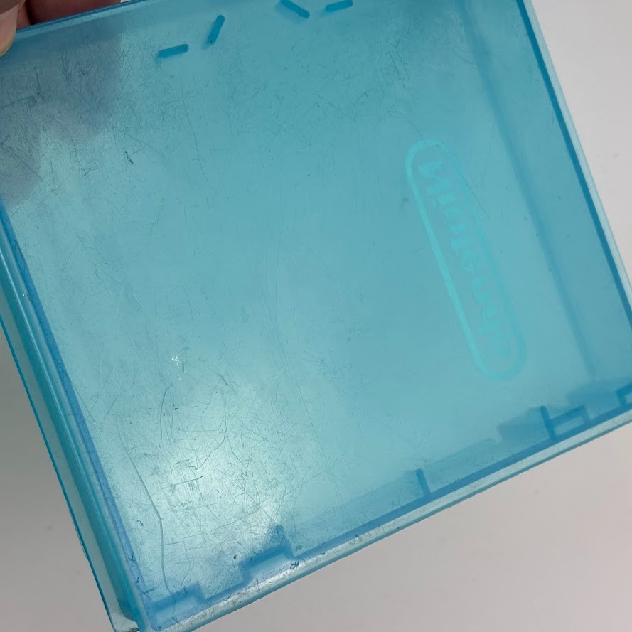 Nintendo Clear Blue Plastic NES Cartridge Hard Clamshell Case